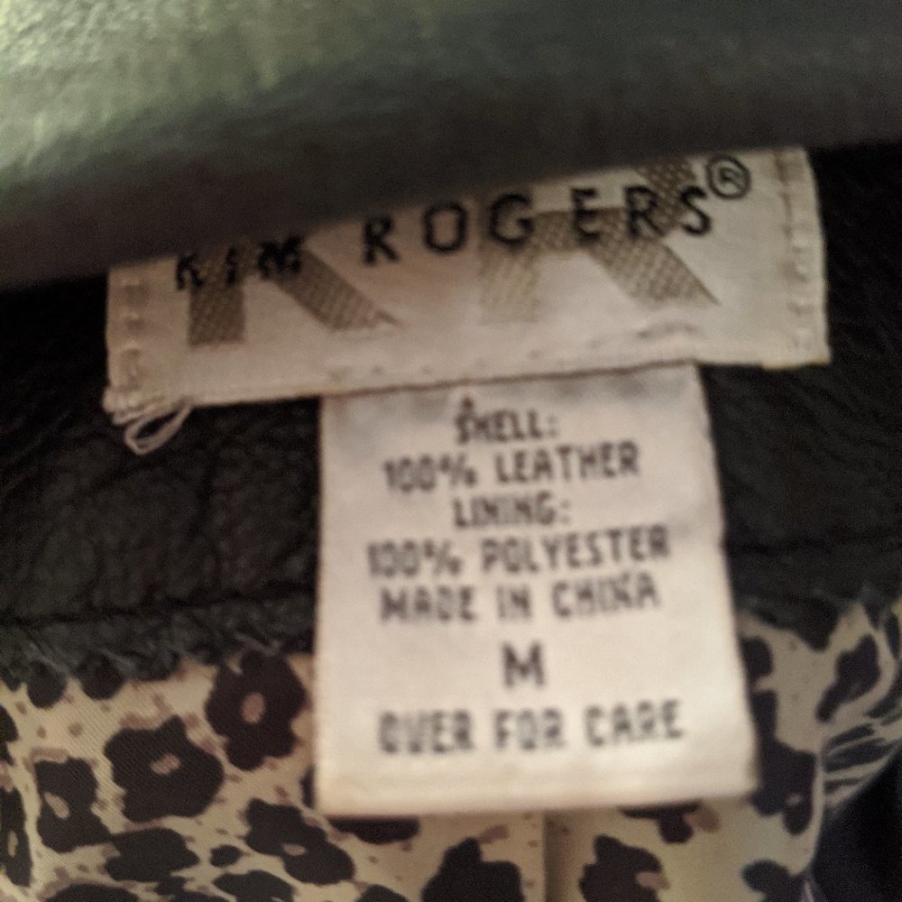 Kim Rogers Women's Genuine Leather Jacket Size M - Picture 7 of 8
